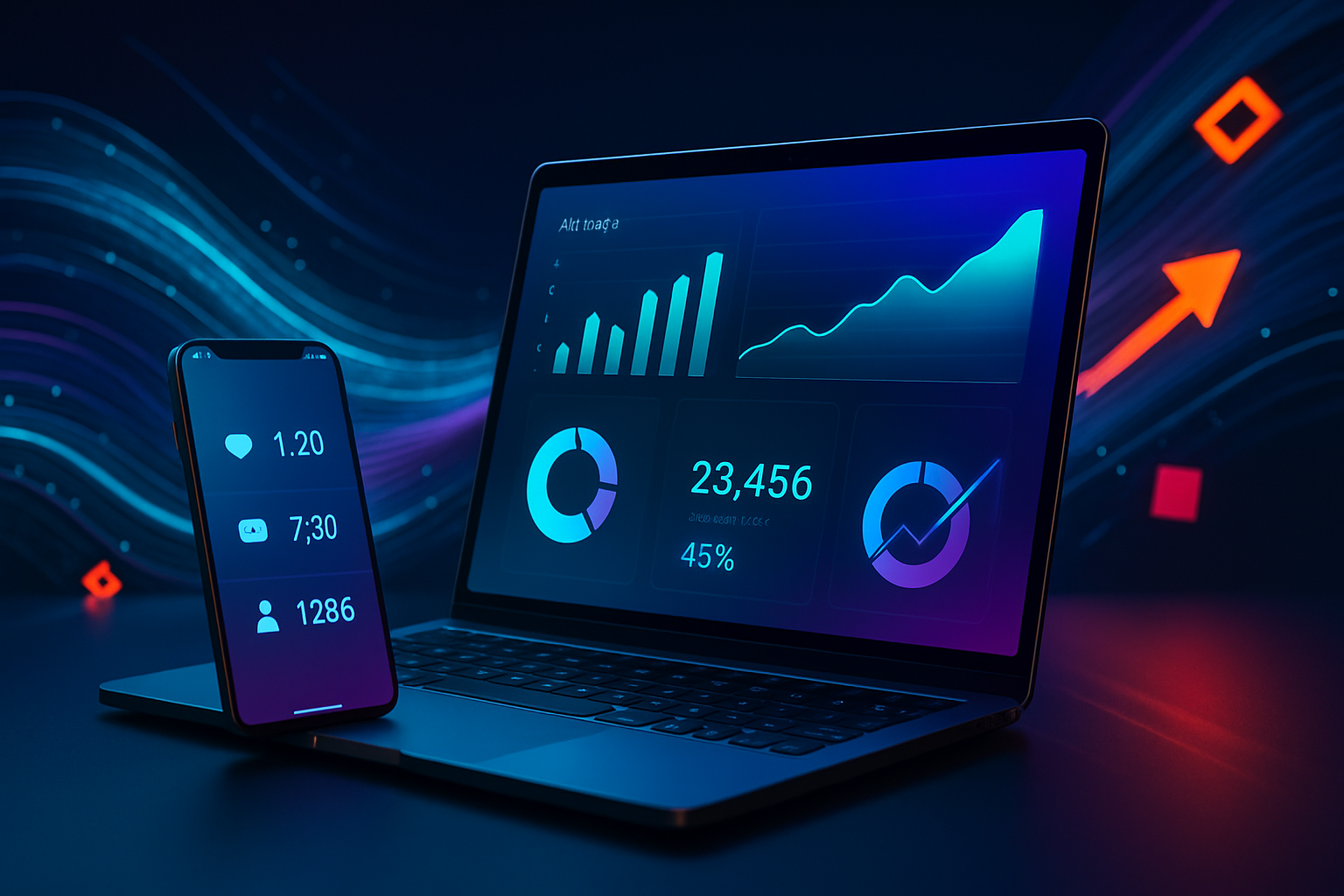 Agencia de marketing digital y diseño web - Tecnología y velocidad en acción