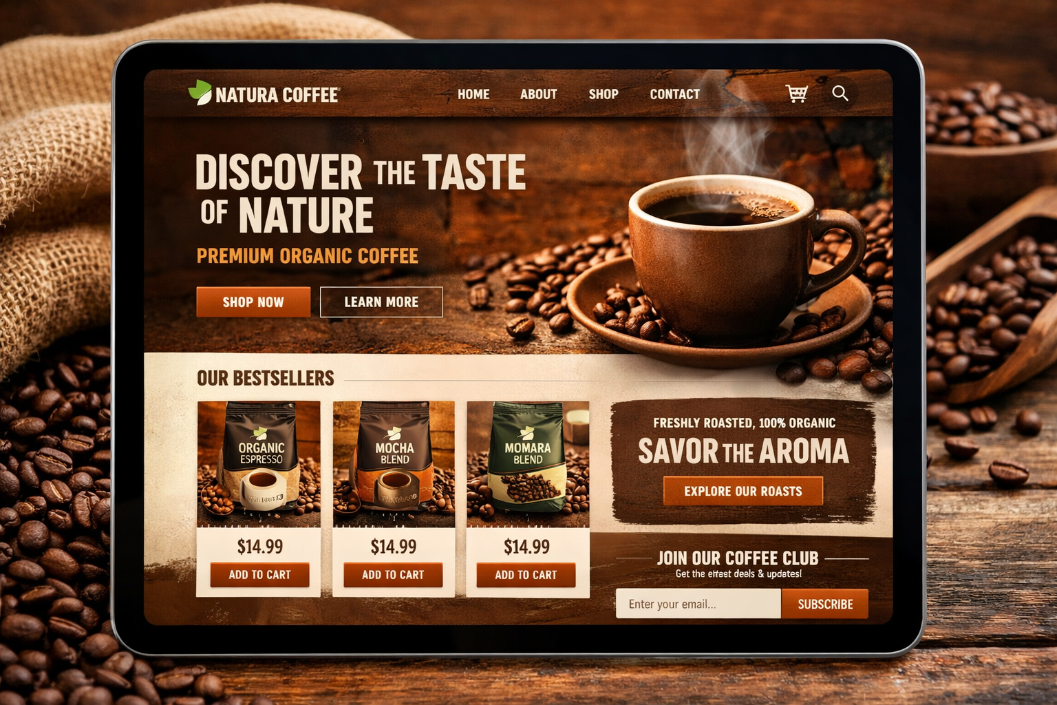 Diseño Web E-commerce Orgánico